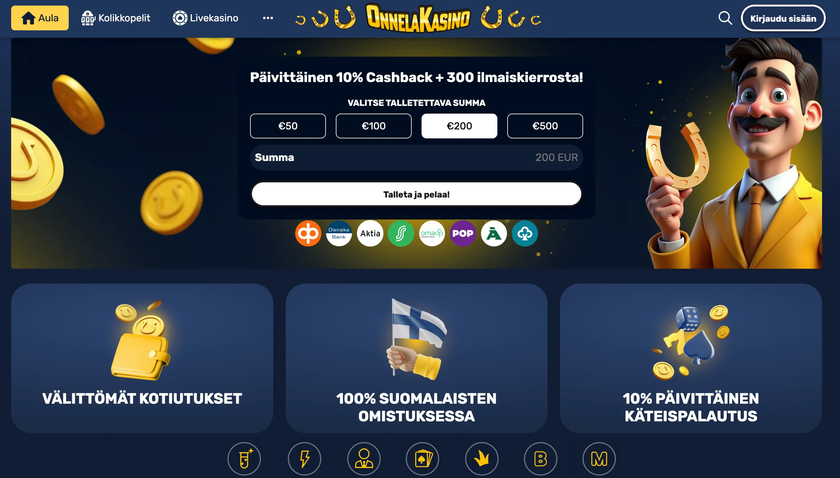 Mitä sivustolta vaaditaan päästäkseen listalle top 10 nettikasinot